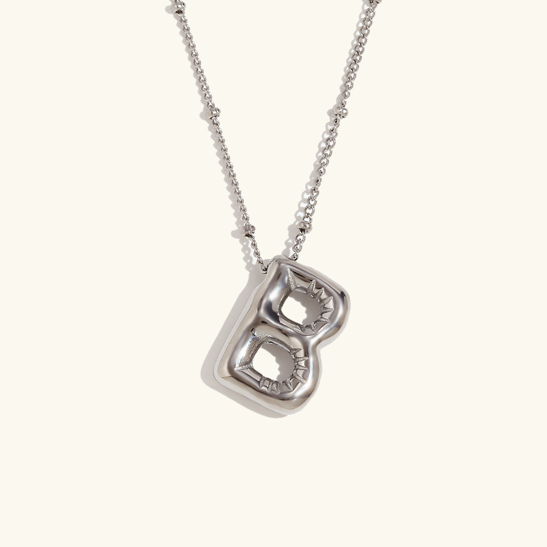 Balloon Gold Initial Necklace