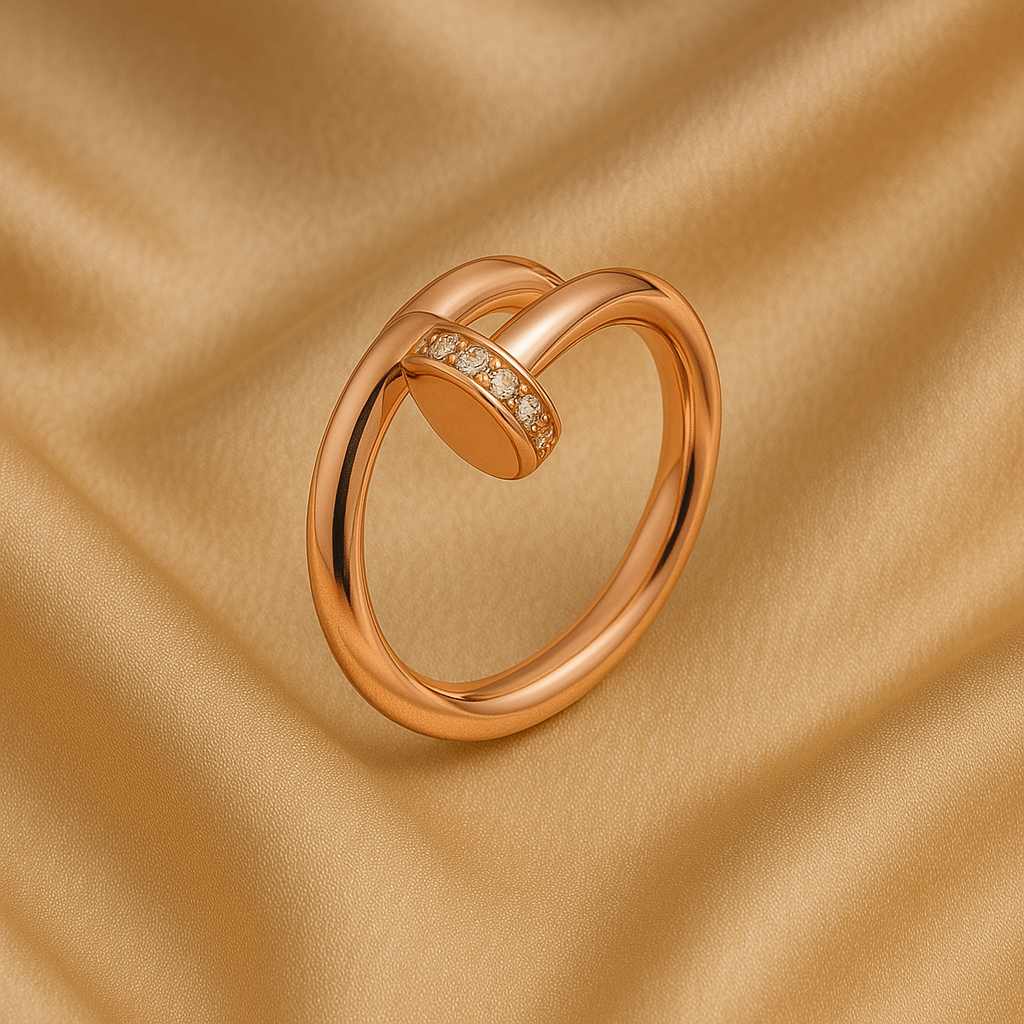 DELUXE ROSE GOLD NAIL RING