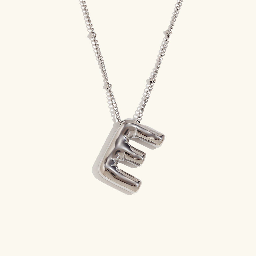 Balloon Gold Initial Necklace