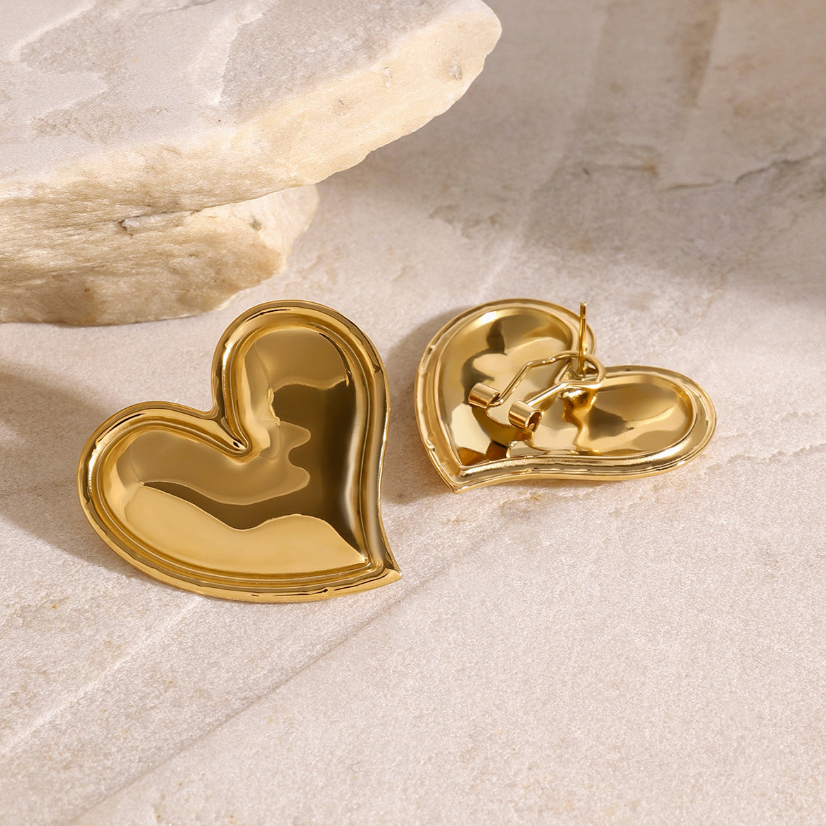 Liora Gold Heart Earrings