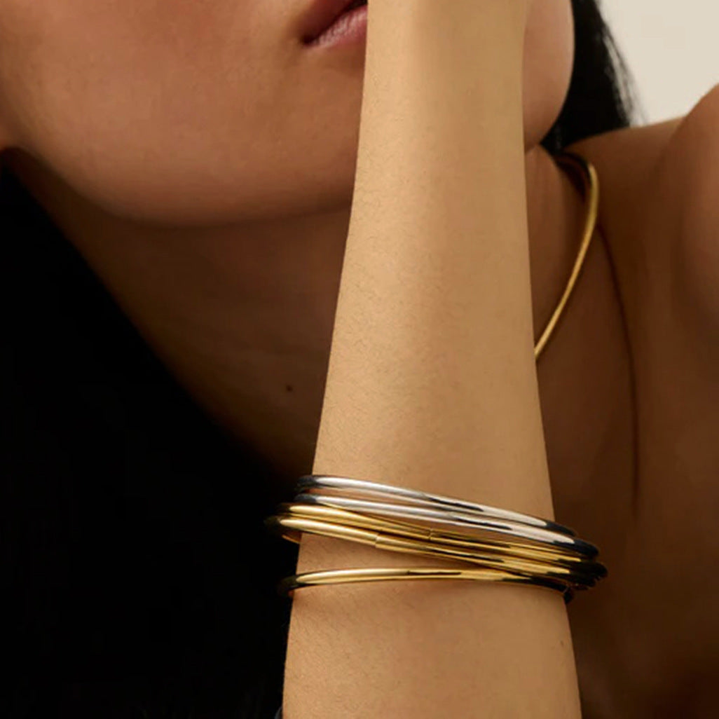 Shannon Gold Bangle Set