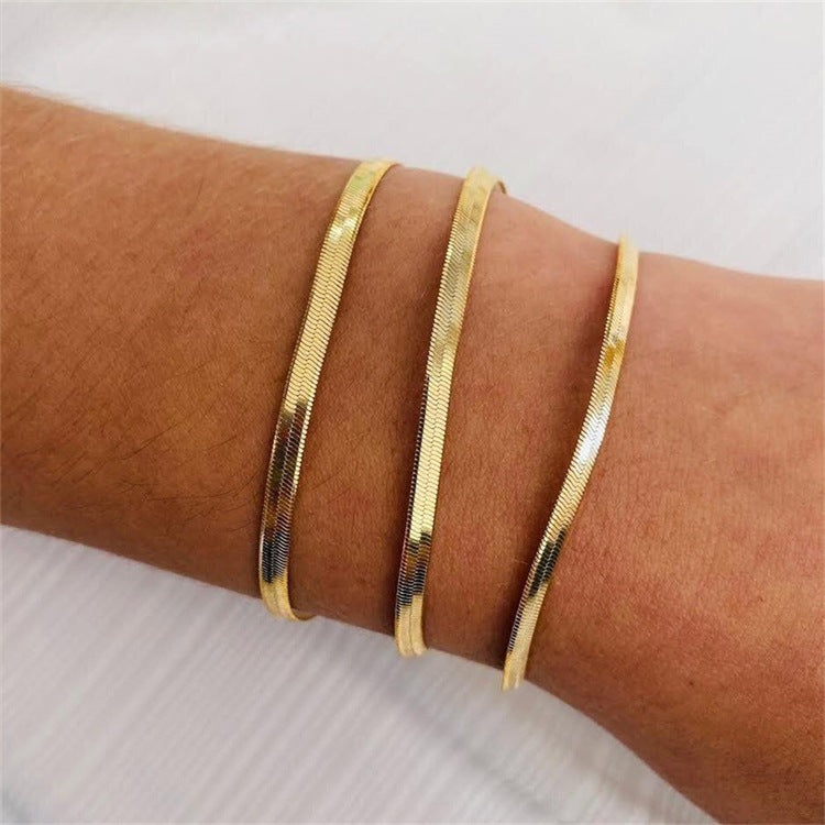 Vida Gold Fischgrätenarmband