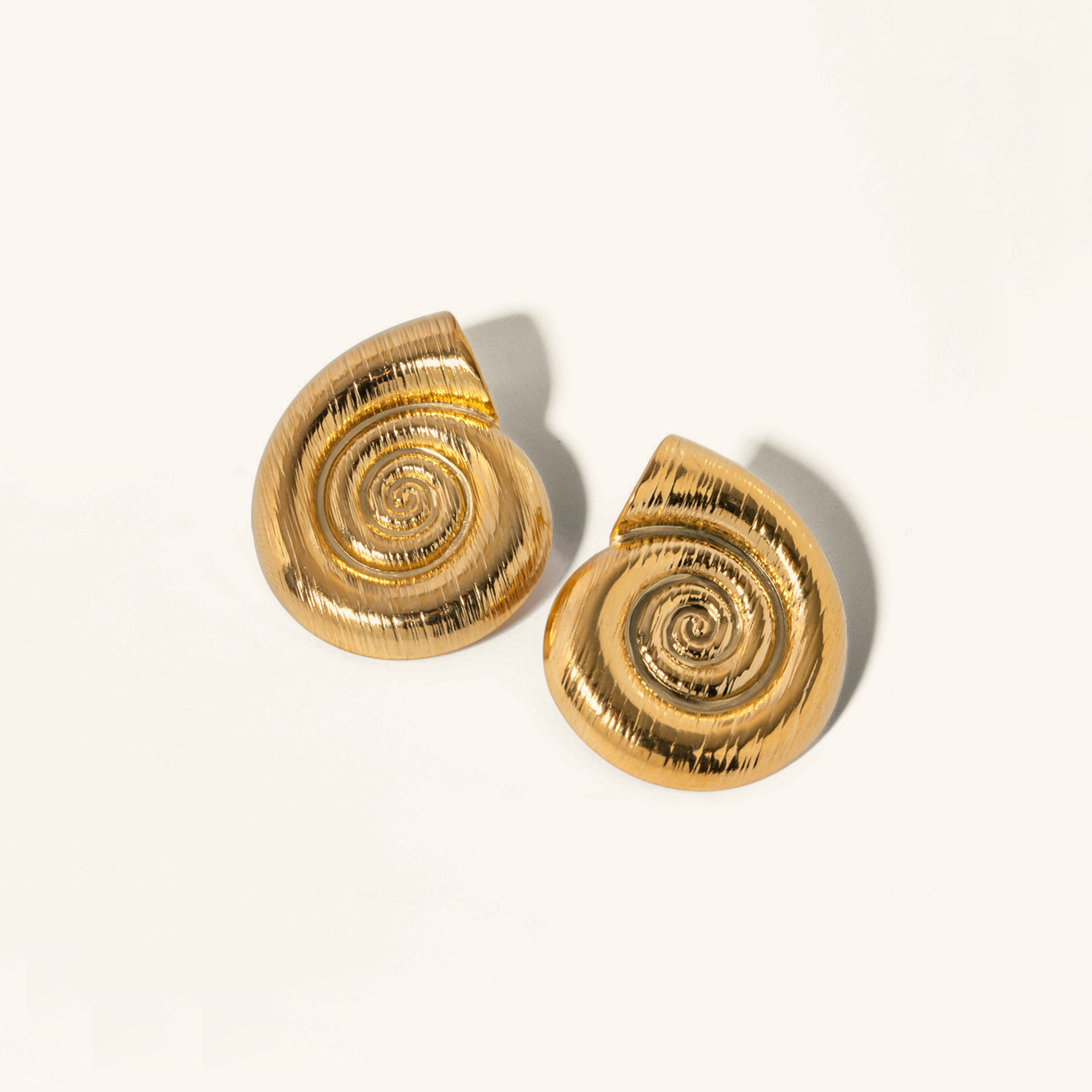 Nauticia Gold Shell Earrings