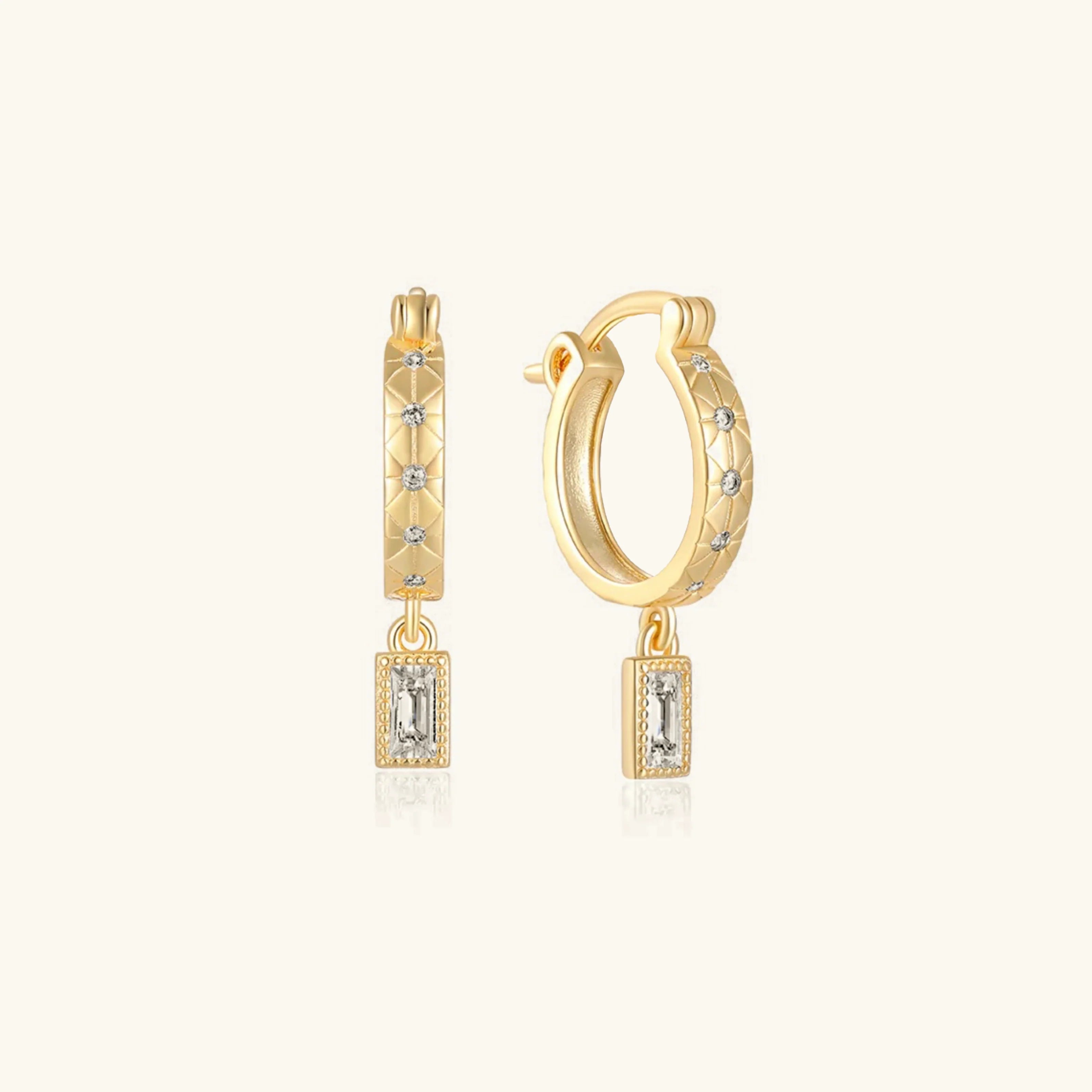 Cassidy Diamond Hoops