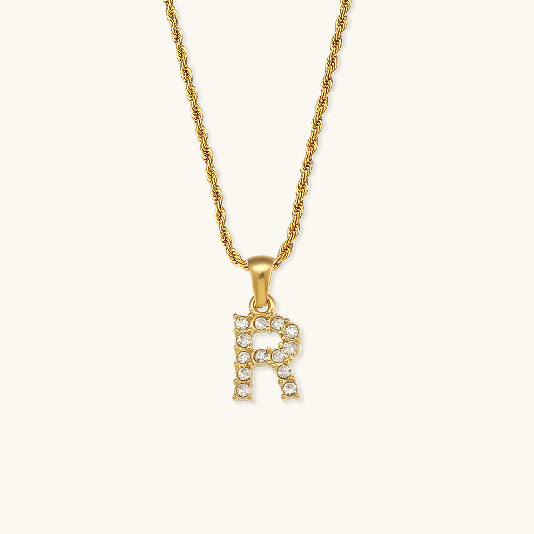 Maeve Letter Initial Diamond Necklace