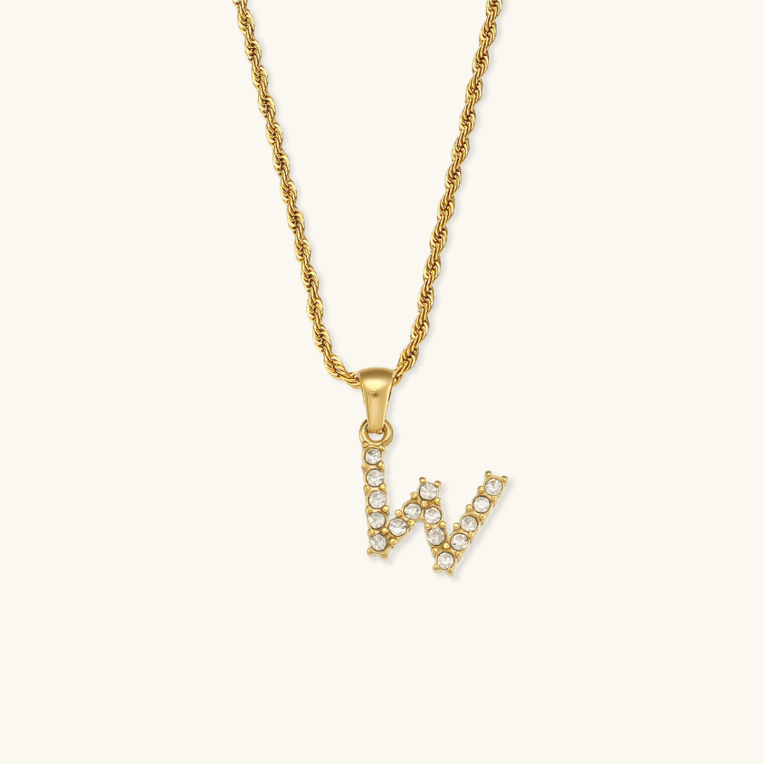 Maeve Letter Initial Diamond Necklace